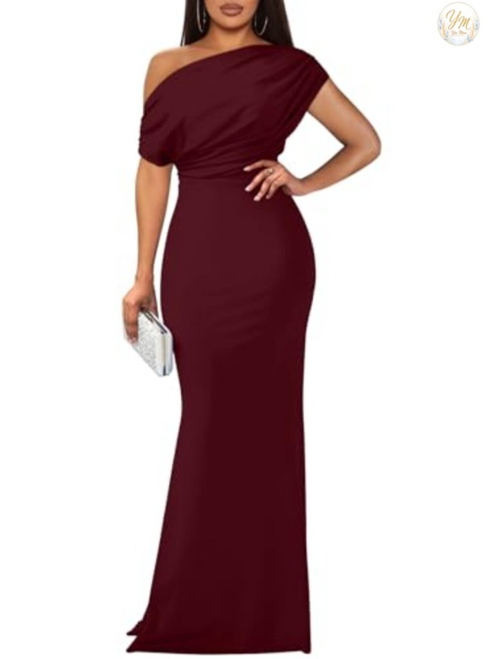 Women's Sleeveless Off Shoulder Long Formal Party Dress Mermaid Maxi